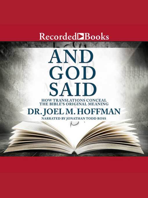 Title details for And God Said by Joel M. Hoffman - Available